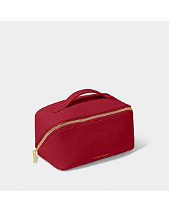 Katie Loxton Medium Makeup & Wash Bag - Garnet Red